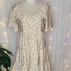 Polka Dot Tiered Dress